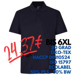 ARBEITS-POLO-SHIRT HERREN | PRO Wear CARE 376 von ID / Farbe: navy / 50% BAUMWOLLE 50% POLYESTER