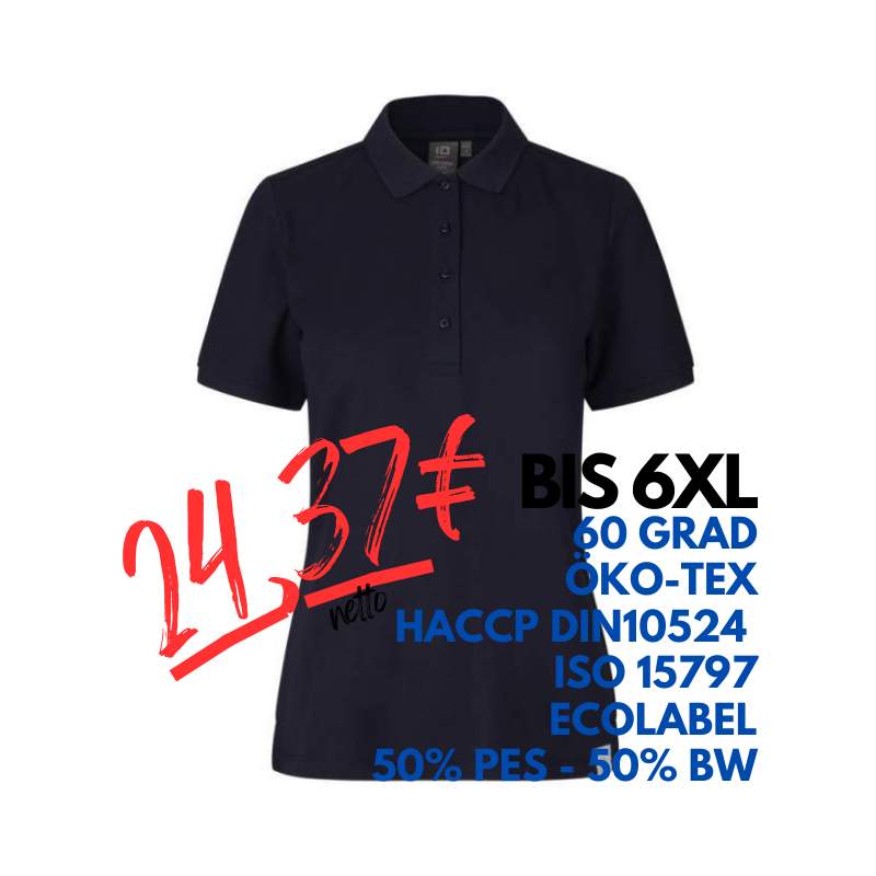 ARBEITS-POLO-SHIRT DAMEN |PRO Wear CARE 377 von ID / Farbe: navy / 50% BAUMWOLLE 50% POLYESTER | MEIN-KASACK.de - KASACK - KASACKS