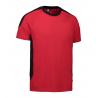 ARBEITS-T-SHIRT HERREN| PRO Wear Kontrast 302 von ID / Farbe: rot / 60% BAUMWOLLE 40% POLYESTER - | MEIN-KASACK.de | kas