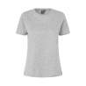 ARBEITS-T-SHIRT DAMEN | T-TIME 511 von ID / Farbe: grau meliert / 100% BAUMWOLLE