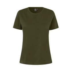 ARBEITS-T-SHIRT DAMEN | T-TIME 511 von ID / Farbe: oliv / 100% BAUMWOLLE