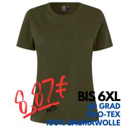 ARBEITS-T-SHIRT DAMEN | T-TIME 511 von ID / Farbe: oliv / 100% BAUMWOLLE