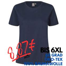 ARBEITS-T-SHIRT DAMEN | T-TIME 511 von ID / Farbe: navy / 100% BAUMWOLLE