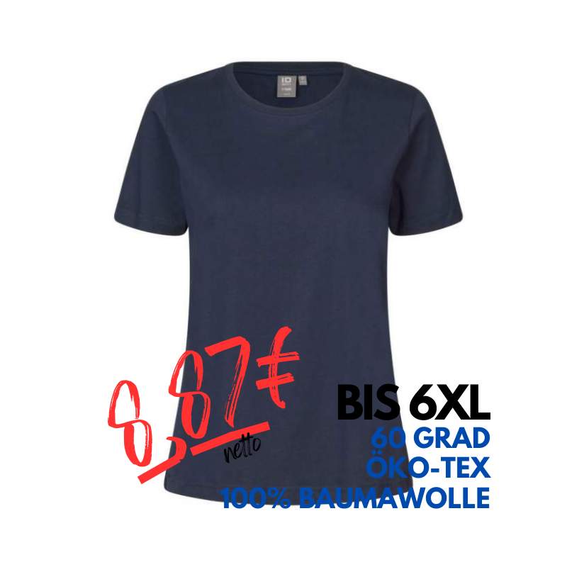 ARBEITS-T-SHIRT DAMEN | T-TIME 511 von ID / Farbe: navy / 100% BAUMWOLLE | MEIN-KASACK.de - KASACK - KASACKS