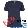 ARBEITS-T-SHIRT DAMEN | T-TIME 511 von ID / Farbe: navy / 100% BAUMWOLLE