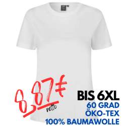 ARBEITS-T-SHIRT DAMEN | T-TIME 511 von ID / Farbe: weiß / 100% BAUMWOLLE