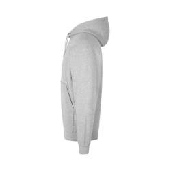 ARBEITS-HOODIE / ARBEITSPULLOVER UNISEX - DAMEN - HERREN | CORE 660 von ID / Farbe: grau meliert / 70% BW 25% PES 5% VIS