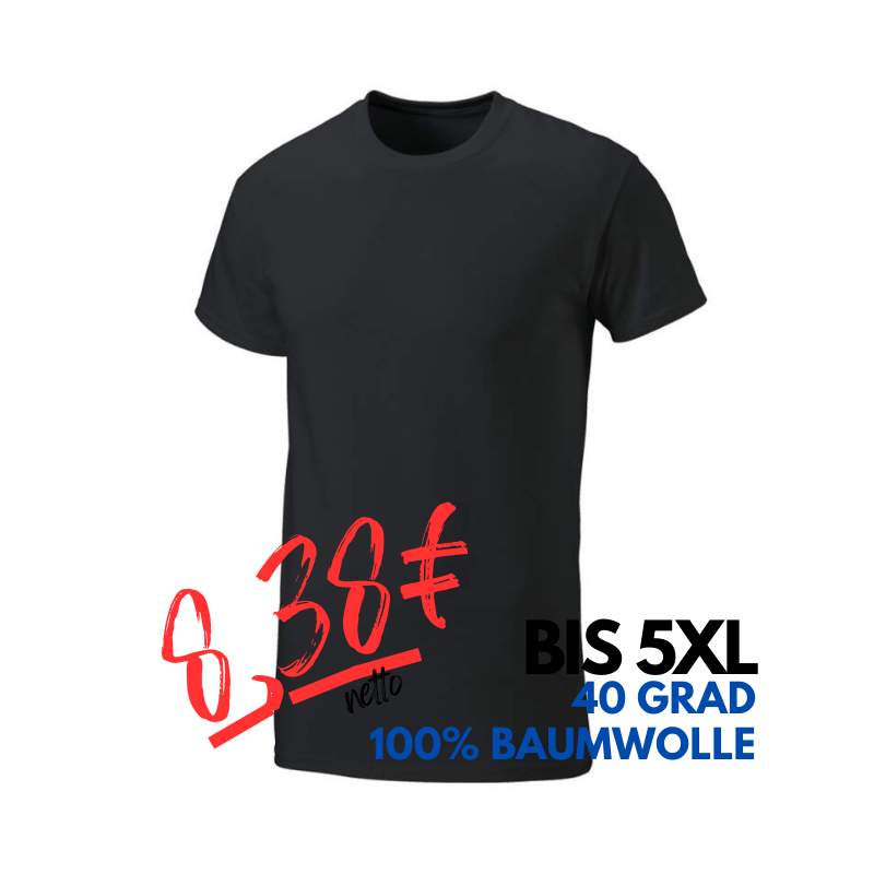 ARBEITS-T-SHIRT (Unisex - Herren - Damen) | 990 von EXNER / Farbe: schwarz / 100% Baumwolle | MEIN-KASACK.de - KASACK - KASACKS