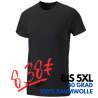 ARBEITS-T-SHIRT (Unisex - Herren - Damen) | 990 von EXNER / Farbe: schwarz / 100% Baumwolle