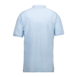 RESTPOSTEN: ARBEITS-POLO-SHIRT HERREN | YES 2020 von ID / Farbe: hellblau / 100% BAUMWOLLE