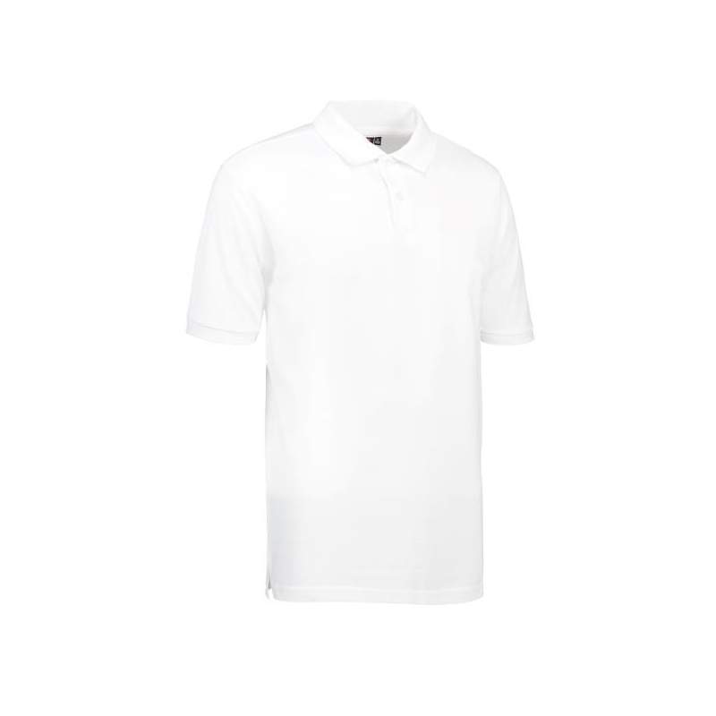 RESTPOSTEN: ARBEITS-POLO-SHIRT HERREN | YES 2020 von ID / Farbe: weiß / 100% BAUMWOLLE | MEIN-KASACK.de - KASACK - KASACKS