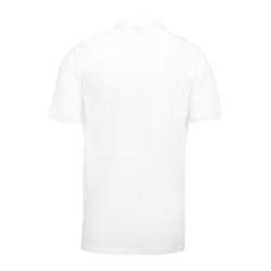 RESTPOSTEN: ARBEITS-POLO-SHIRT HERREN | YES 2020 von ID / Farbe: weiß / 100% BAUMWOLLE