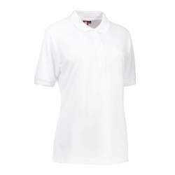 RESTPOSTEN: ARBEITS-POLO-SHIRT DAMEN| 521 von ID / Farbe: weiß / 50% BAUMWOLLE 50% POLYESTER