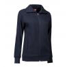 ARBEITSJACKE / FULL ZIPPER / SWEATJACKE DAMEN | 624 von ID / Farbe: navy / 60% BAUMWOLLE 40% POLYESTER - | MEIN-KASACK.d