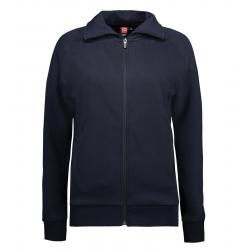 ARBEITSJACKE / FULL ZIPPER / SWEATJACKE DAMEN | 624 von ID / Farbe: navy / 60% BAUMWOLLE 40% POLYESTER - | MEIN-KASACK.d