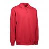 ARBEITS-SWEATSHIRT / ARBEITSPULLOVER HERREN | Classic Polo 601 von ID / Farbe: rot / 70% BAUMWOLLE 30% POLYESTER - | MEI