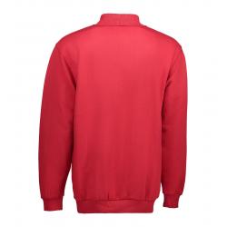 ARBEITS-SWEATSHIRT / ARBEITSPULLOVER HERREN | Classic Polo 601 von ID / Farbe: rot / 70% BAUMWOLLE 30% POLYESTER - | MEI