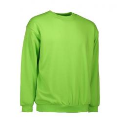 ARBEITS-SWEATSHIRT / ARBEITSPULLOVER HERREN | Classic 600 von ID / Farbe: lime  / 70% BAUMWOLLE 30% POLYESTER - | MEIN-K