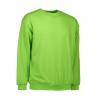 ARBEITS-SWEATSHIRT / ARBEITSPULLOVER HERREN | Classic 600 von ID / Farbe: lime  / 70% BAUMWOLLE 30% POLYESTER - | MEIN-K