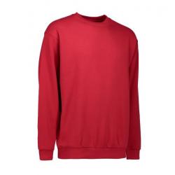 ARBEITS-SWEATSHIRT / ARBEITSPULLOVER HERREN | Classic 600 von ID / Farbe: rot / 70% BAUMWOLLE 30% POLYESTER - | MEIN-KAS