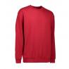 ARBEITS-SWEATSHIRT / ARBEITSPULLOVER HERREN | Classic 600 von ID / Farbe: rot / 70% BAUMWOLLE 30% POLYESTER - | MEIN-KAS