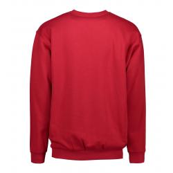 ARBEITS-SWEATSHIRT / ARBEITSPULLOVER HERREN | Classic 600 von ID / Farbe: rot / 70% BAUMWOLLE 30% POLYESTER - | MEIN-KAS