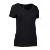 ARBEITS-T-SHIRT DAMEN | CORE V-Neck Tee 543 von ID / Farbe: schwarz / 90% BAUMWOLLE 10% VISKOSE - | MEIN-KASACK.de | kas