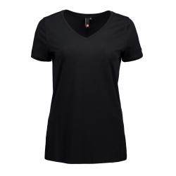 ARBEITS-T-SHIRT DAMEN | CORE V-Neck Tee 543 von ID / Farbe: schwarz / 90% BAUMWOLLE 10% VISKOSE - | MEIN-KASACK.de | kas