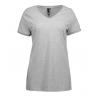 ARBEITS-T-SHIRT DAMEN | CORE V-Neck Tee 543 von ID / Farbe: grau / 90% BAUMWOLLE 10% VISKOSE - | MEIN-KASACK.de | kasack