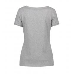 ARBEITS-T-SHIRT DAMEN | CORE V-Neck Tee 543 von ID / Farbe: grau / 90% BAUMWOLLE 10% VISKOSE - | MEIN-KASACK.de | kasack