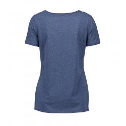 ARBEITS-T-SHIRT DAMEN | CORE V-Neck Tee 543 von ID / Farbe: blau / 90% BAUMWOLLE 10% VISKOSE - | MEIN-KASACK.de | kasack