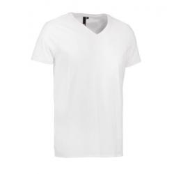 ARBEITS-T-SHIRT HERREN | CORE V-Neck Tee 542 von ID / Farbe: weiß / 90% BAUMWOLLE 10% VISKOSE - | MEIN-KASACK.de | kasac