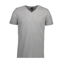 ARBEITS-T-SHIRT HERREN | CORE V-Neck Tee 542 von ID / Farbe: grau / 90% BAUMWOLLE 10% VISKOSE - | MEIN-KASACK.de | kasac