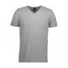 ARBEITS-T-SHIRT HERREN | CORE V-Neck Tee 542 von ID / Farbe: grau / 90% BAUMWOLLE 10% VISKOSE - | MEIN-KASACK.de | kasac