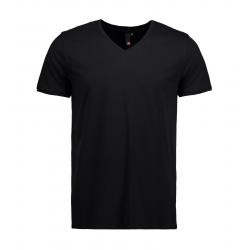 ARBEITS-T-SHIRT HERREN | CORE V-Neck Tee 542 von ID / Farbe: schwarz / 90% BAUMWOLLE 10% VISKOSE - | MEIN-KASACK.de | ka