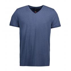 ARBEITS-T-SHIRT HERREN | CORE V-Neck Tee 542 von ID / Farbe: blau  / 90% BAUMWOLLE 10% VISKOSE - | MEIN-KASACK.de | kasa