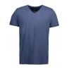 ARBEITS-T-SHIRT HERREN | CORE V-Neck Tee 542 von ID / Farbe: blau  / 90% BAUMWOLLE 10% VISKOSE - | MEIN-KASACK.de | kasa