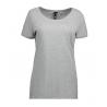 ARBEITS-T-SHIRT DAMEN | CORE O-Neck Tee 541 von ID / Farbe: grau / 60% BAUMWOLLE 40% POLYESTER - | MEIN-KASACK.de | kasa