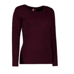 ARBEITS-T-SHIRT DAMEN | Interlock 509 von ID / Farbe: bordeaux / 100% BAUMWOLLE - | MEIN-KASACK.de | kasack | kasacks | 