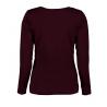 ARBEITS-T-SHIRT DAMEN | Interlock 509 von ID / Farbe: bordeaux / 100% BAUMWOLLE - | MEIN-KASACK.de | kasack | kasacks | 