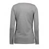 ARBEITS-T-SHIRT DAMEN | Interlock 509 von ID / Farbe: grau / 100% BAUMWOLLE - | MEIN-KASACK.de | kasack | kasacks | kass