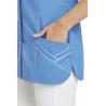 Damen -  Kasack ohne Arm 1247 von LEIBER / Farbe: blau / 65 % Polyester 35 % Baumwolle - | MEIN-KASACK.de | kasack | kas